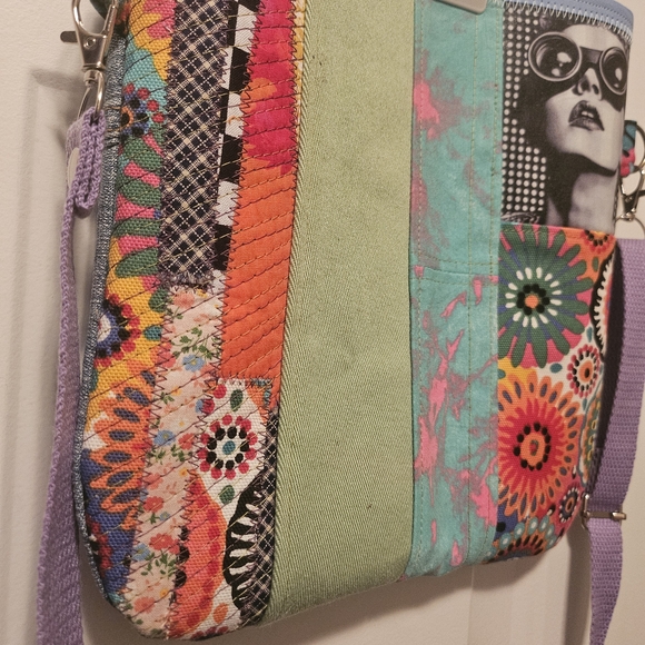 Artistic Patchwork Shoulder Bag - Picture 10 of 11